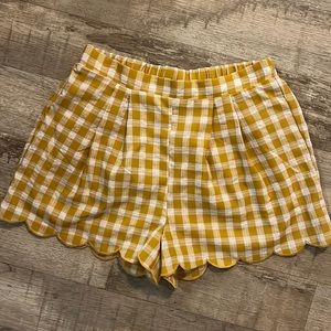 Scalloped shorts